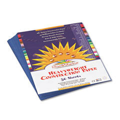 PACON CORPORATION Construction Paper  58 Lbs.  9 X 12  Blue  50 Sheets/pack; UNIT OF MEASURE: PG
