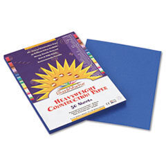 PACON CORPORATION Construction Paper  58 Lbs.  9 X 12  Bright Blue  50 Sheets/pack; UNIT OF MEASURE: PG