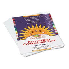 PACON CORPORATION Construction Paper  58 Lbs.  9 X 12  Bright White  50 Sheets/pack; UNIT OF MEASURE: PG