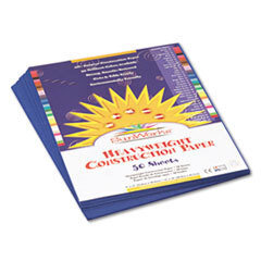 PACON CORPORATION Construction Paper  58 Lbs.  9 X 12  Dark Blue  50 Sheets/pack; UNIT OF MEASURE: PG
