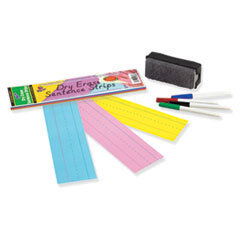 PACON CORPORATION Dry Erase Sentence Strips  12 X 3  Assorted  20 Per Pack; UNIT OF MEASURE: PG