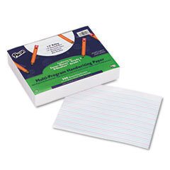 PACON CORPORATION Multi-Program Handwriting Paper  1/2in Long Rule  10-1/2 X 8  White  500 Shts/pk; UNIT OF MEASURE: PG