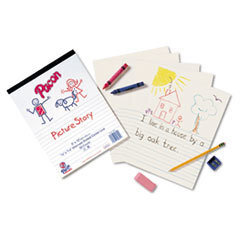 PACON CORPORATION Multi-Program Picture Story Paper  5/8in Long Rule  12 X 9  White  500 Sheets/pk; UNIT OF MEASURE: PG