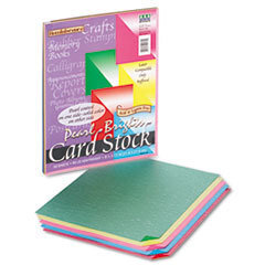 PACON CORPORATION Reminiscence Card Stock  65 Lbs  Letter  Assorted Bright Pearl Colors  50/pack; UNIT OF MEASURE: PG