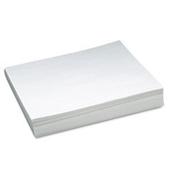 PACON CORPORATION Skip-A-Line Ruled Newsprint Paper  30 Lbs.  11 X 8-1/2  White  500 Sheets/pack; UNIT OF MEASURE: PG