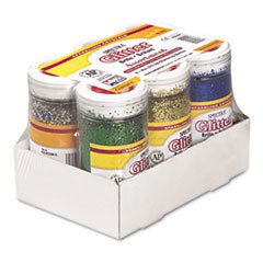 PACON CORPORATION Spectra Glitter  .04 Hexagon Crystals  Assorted  4 Oz Shaker-Top Jar  6/pack; UNIT OF MEASURE: PG
