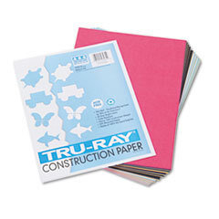 PACON CORPORATION Tru-Ray Construction Paper  76 Lbs.  9 X 12  Assorted  50 Sheets/pack; UNIT OF MEASURE: PG