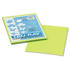 PACON CORPORATION Tru-Ray Construction Paper  76 Lbs.  9 X 12  Brilliant Lime  50 Sheets/pack; UNIT OF MEASURE: PG