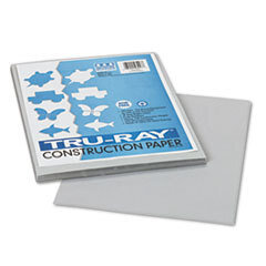 PACON CORPORATION Tru-Ray Construction Paper  76 Lbs.  9 X 12  Gray  50 Sheets/pack; UNIT OF MEASURE: PG