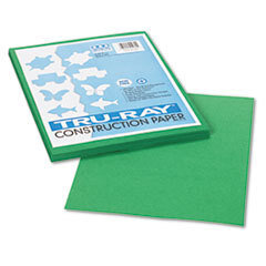 PACON CORPORATION Tru-Ray Construction Paper  76 Lbs.  9 X 12  Holiday Green  50 Sheets/pack; UNIT OF MEASURE: PG