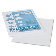 PACON CORPORATION Tru-Ray Construction Paper  76 Lbs.  9 X 12  White  50 Sheets/pack; UNIT OF MEASURE: PG