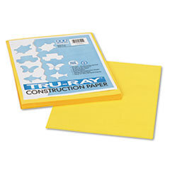 PACON CORPORATION Tru-Ray Construction Paper  76 Lbs.  9 X 12  Yellow  50 Sheets/pack; UNIT OF MEASURE: PG