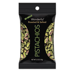 PARAMOUNT FARMS INC. Wonderful Pistachios  Dry Roasted &amp; Salted  2.5 Oz  8/box; UNIT OF MEASURE: BX