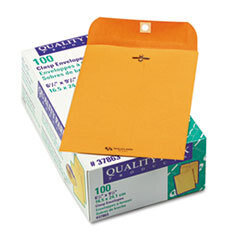 QUALITY PARK PRODUCTS Clasp Envelope  6 1/2 X 9 1/2  28lb  Brown Kraft  100/box; UNIT OF MEASURE: BX