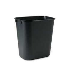 RUBBERMAID COMMERCIAL PROD. Deskside Plastic Wastebasket  Rectangular  3.5gal  Black; UNIT OF MEASURE: EA