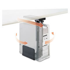 SAFCO PRODUCTS Ergo-Comfort Swivel-Mount Under Cpu Stand  9w X 13-1/2d X 17-1/2h  Black; UNIT OF MEASURE: EA