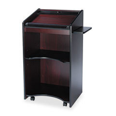 SAFCO PRODUCTS Executive Mobile Lectern  25-1/4w X 19-3/4d X 46h  Mahogany; UNIT OF MEASURE: EA