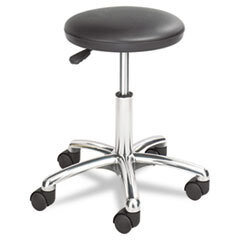 SAFCO PRODUCTS Height Adjustable Lab Stool  13-1/2 Dia. X 21h  Black; UNIT OF MEASURE: EA