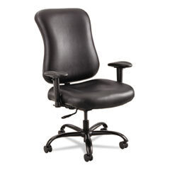 SAFCO PRODUCTS Optimus High Back Big &amp; Tall Chair  400-Lb. Capacity  Black Leather; UNIT OF MEASURE: EA