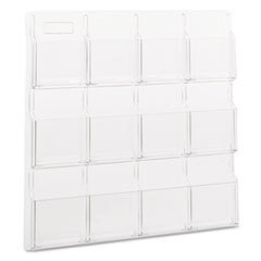 SAFCO PRODUCTS Reveal Clear Literature Displays  12 Compartments  30w X 2d X 30h  Clear; UNIT OF MEASURE: EA