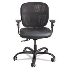 SAFCO PRODUCTS Vue Intensive Use Mesh Task Chair  Vinyl Seat  Black; UNIT OF MEASURE: EA