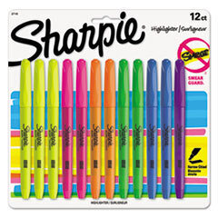 SANFORD Accent Pocket Style Highlighter  Chisel Tip  Assorted Ink  12 Per Set; UNIT OF MEASURE: SE