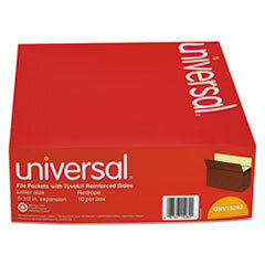 UNIVERSAL OFFICE PRODUCTS 5 1/4 Inch Expansion File Pockets  Straight Tab  Letter  Redrope/manila  10/box; UNIT OF MEASURE: BX