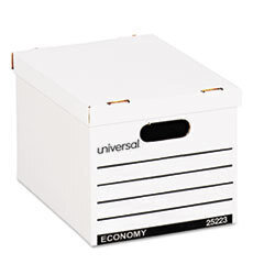 UNIVERSAL OFFICE PRODUCTS Economy Boxes  12 X 15 X 9 7/8  White  10/carton; UNIT OF MEASURE: BX