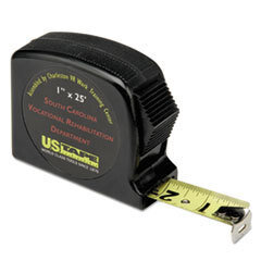 AbilityOne 5210011397444 Tape Measure  Locking  Steel/plastic  3/4in X 25ft  Yellow UNIT OF MEASURE: EA