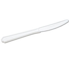AbilityOne 7340000221316 Plastic Flatware  Type Iii  Knife  White  100/pack UNIT OF MEASURE: PK