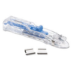 AbilityOne 7510013174220 Clam Clip Dispenser  Medium  Stnles Stl Clip  Hold 40pg  Blue  Dz UNIT OF MEASURE: DZ