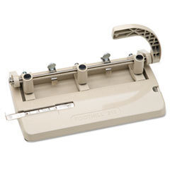 AbilityOne 7520001394101 Adjustable Heavy-Duty Three-Hole Punch  13/32in Holes  Beige UNIT OF MEASURE: EA