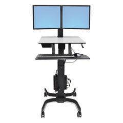 ERGOTRON INC Workfit-C Sit-Stand Workstation  Dual  36 1/2 X 32 1/4 X 44 1/2  Black; UNIT OF MEASURE: EA