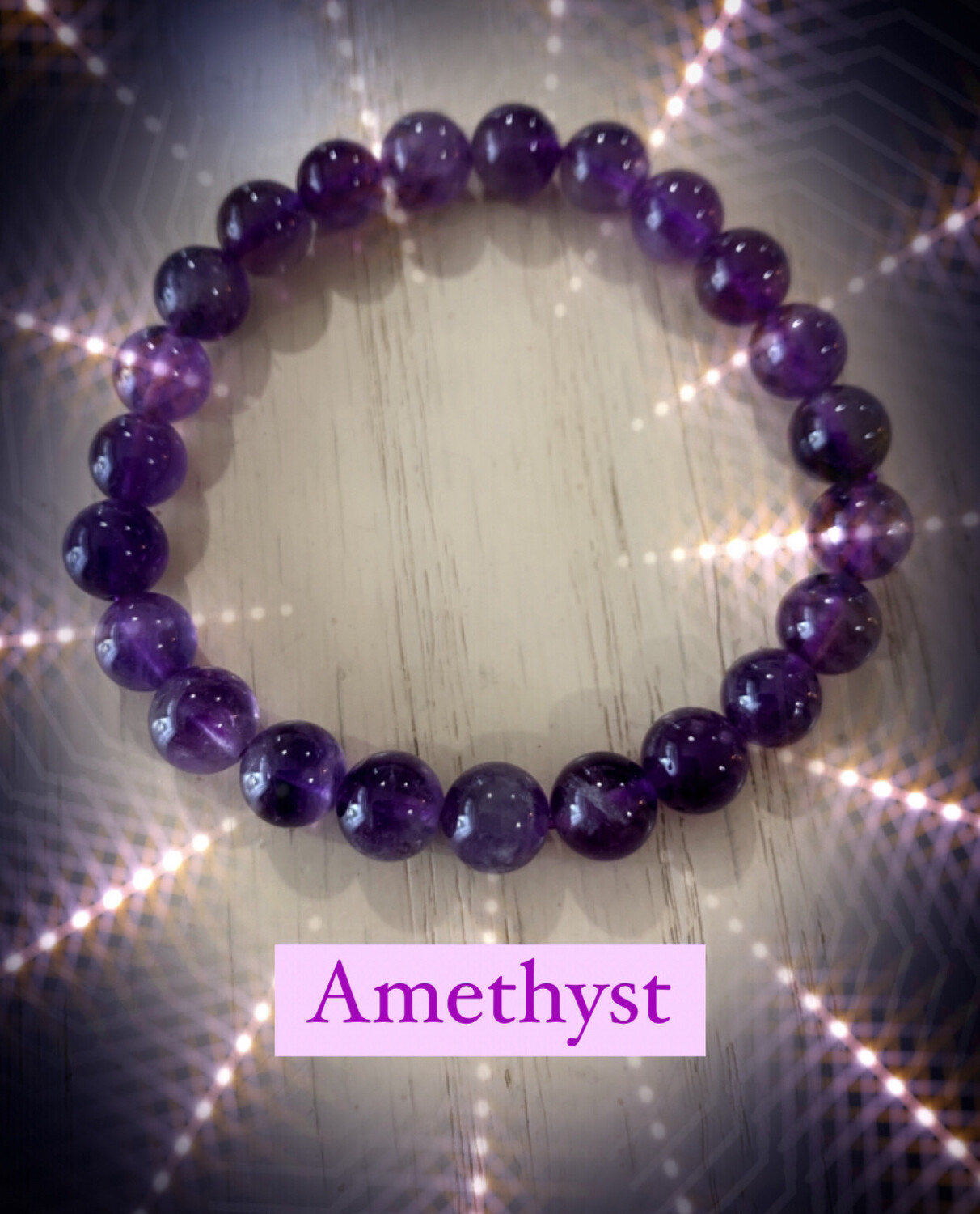 Amethyst Beaded Bracelet