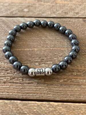 Zodiac Hematite Bracelet For Men &amp; Women
