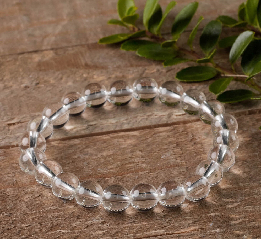 Clear Quartz Beaded Bracelet
