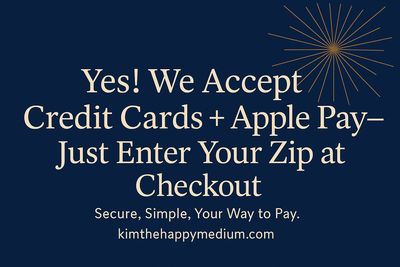 WE ACCEPT CREDIT CARDS + APPLE PAY