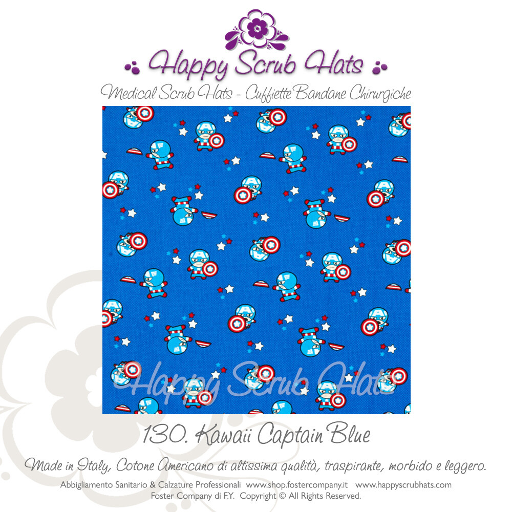 Cuffietta Chirurgica Cappellino da Lavoro HAPPY SCRUB HATS 130