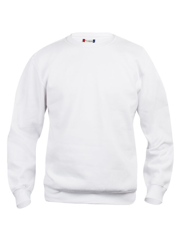 Felpa Unisex Basic Roundneck, Colore: Bianco (00)