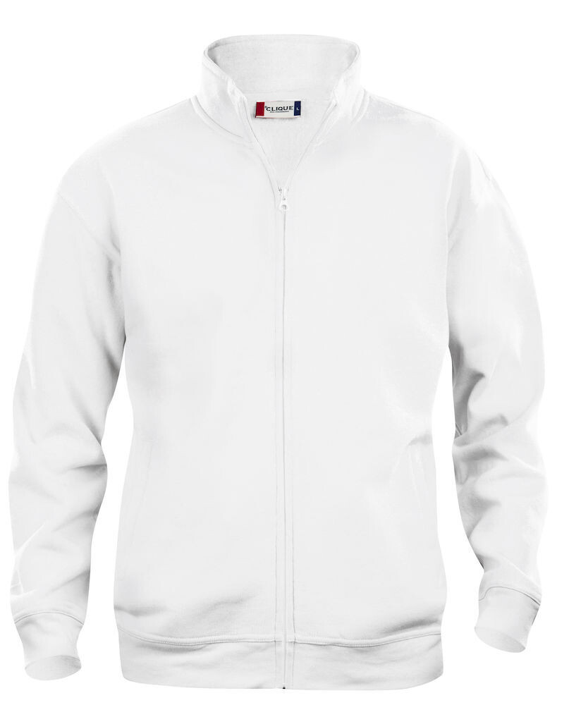 Felpa Cardigan Basic Uomo, Colore: Bianco (00)