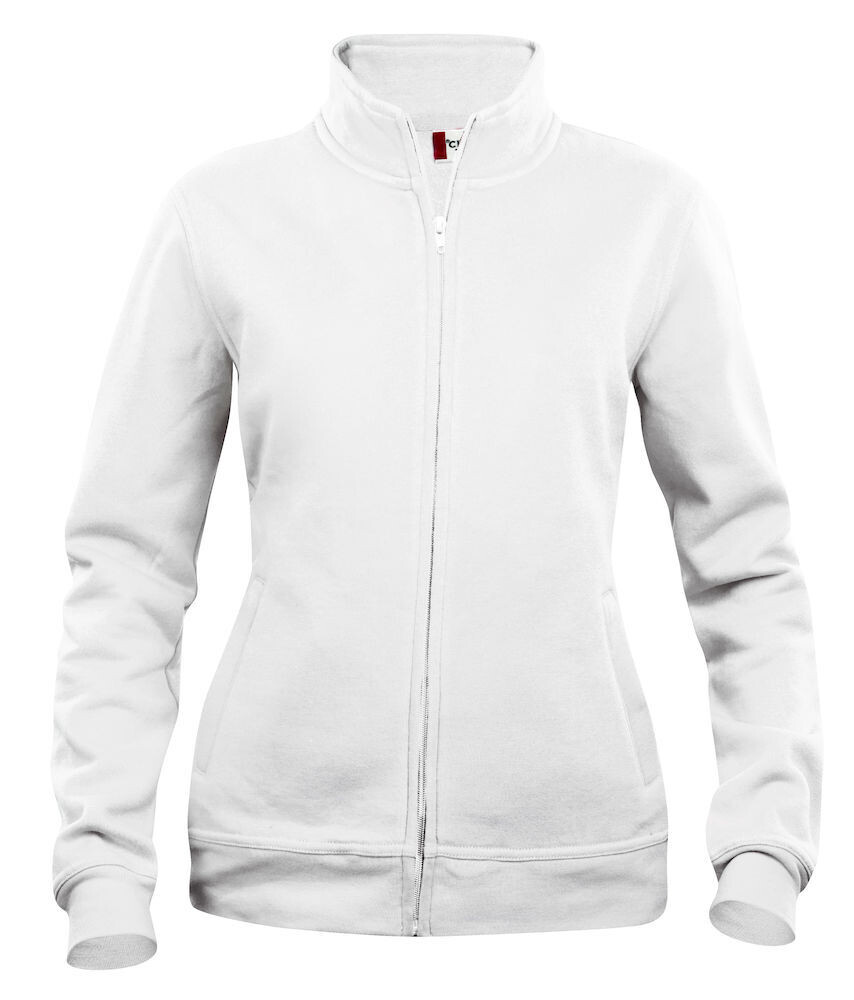 Felpa Cardigan Basic Donna, Colore: Bianco (00)