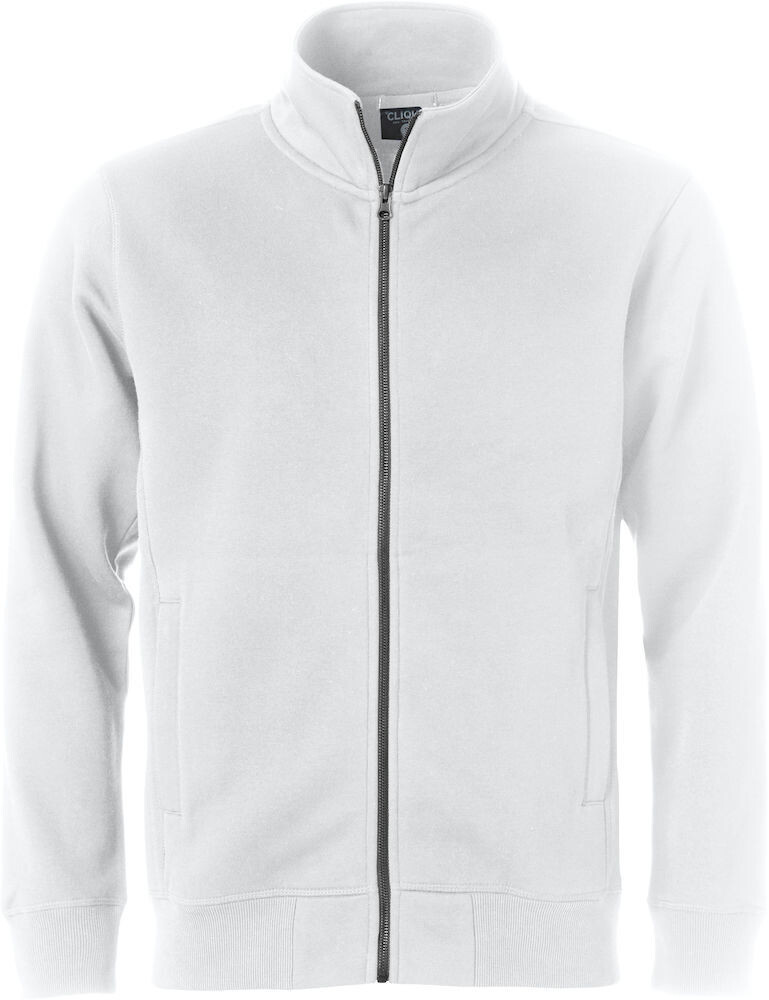 Felpa Cardigan con Cerniera Uomo, Colore: Bianco (00)