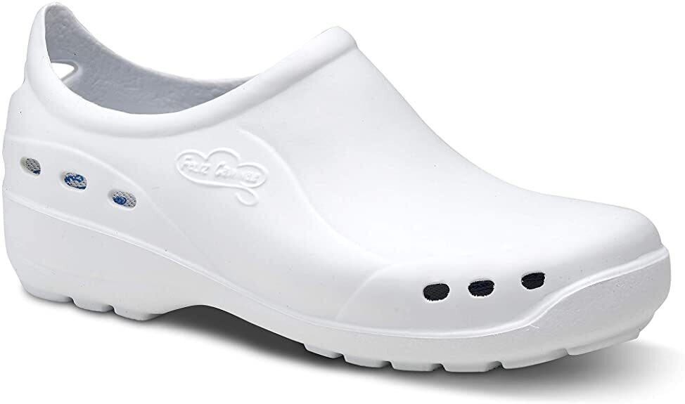 Scarpe da Lavoro Zoccoli Sanitari Ospedalieri DYNAMIC Flotantes, Colore: Bianco