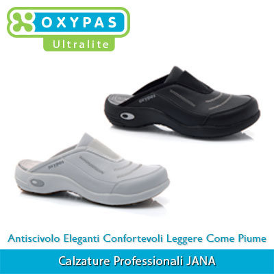 Calzature Professionali Oxypas JANA Colore 01. White - 02. Black