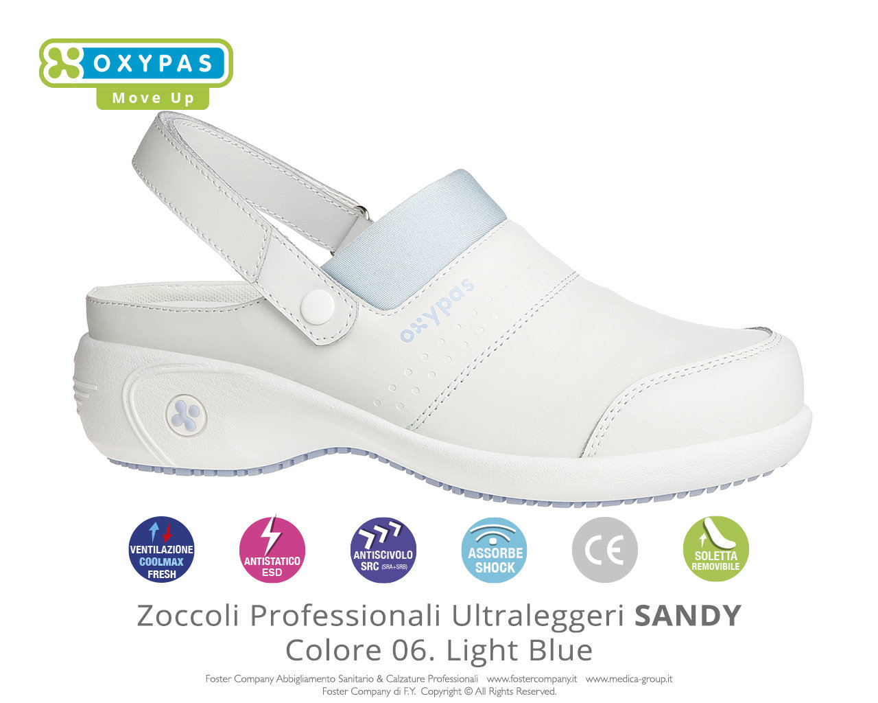 Zoccoli Professionali Oxypas SANDY