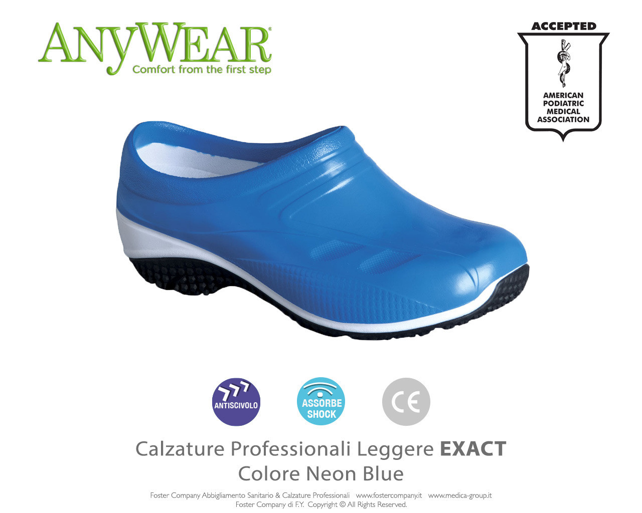 Calzature Professionali Anywear EXACT Colore Neon - FINE SERIE