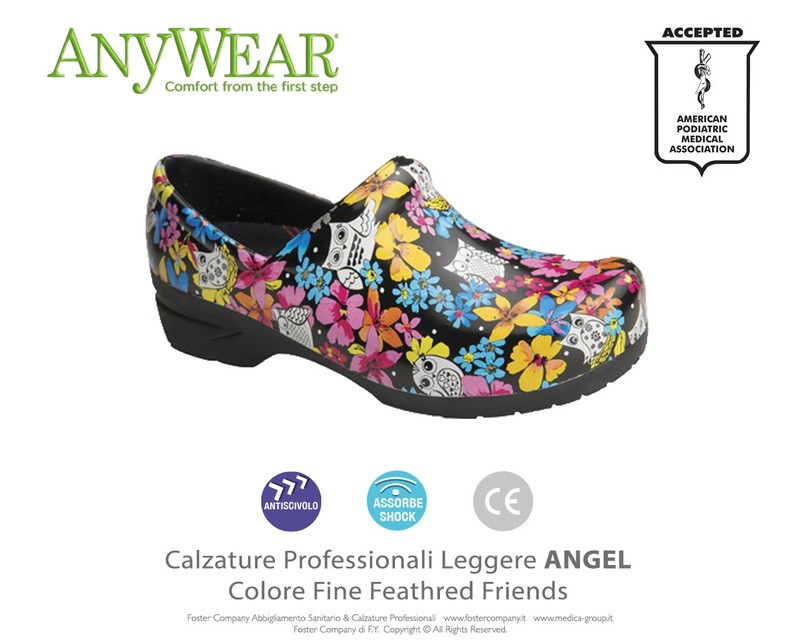 Calzature Professionali Anywear ANGEL Colore Feathred Friends - FINE SERIE