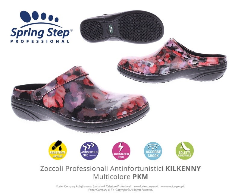 Zoccoli Professionali Spring Step KILKENNY Multicolore PKM - FINE SERIE