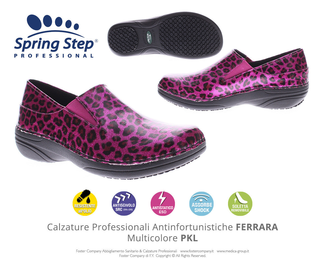 Calzature Professionali Spring Step FERRARA Multicolore PKL - FINE SERIE