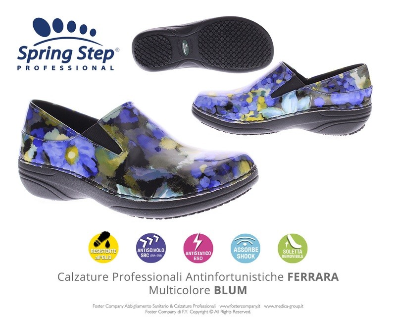 Calzature Professionali Spring Step FERRARA Multicolore BLUM - FINE SERIE